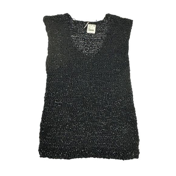 NWT Free People Billie Vegan Leather Crochet Tunic/Mini Dress black xs - Picture 6 of 15